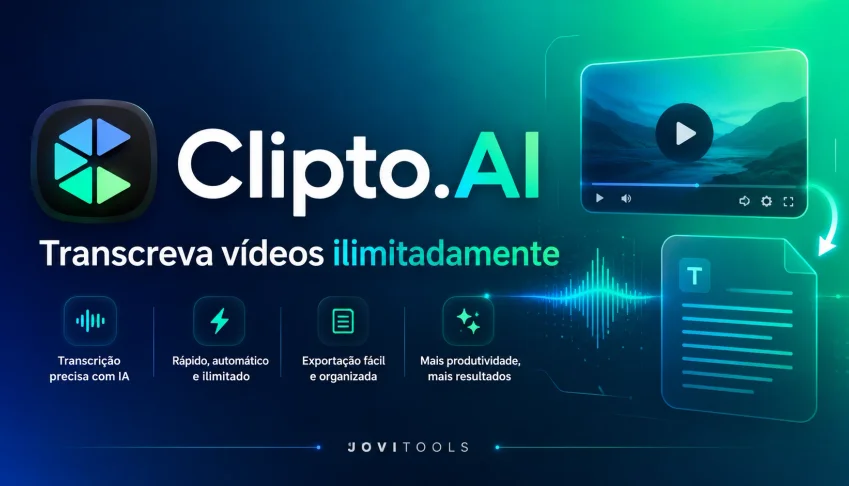 Clipto Ai | 30 Dias - [Transcreva Vídeos Ilimitadamente]
