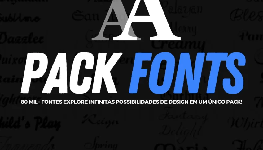 Super Pack +80000 Fonts - Para Designer