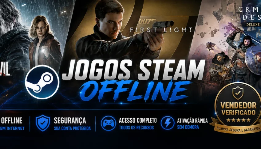Jogos steam offline lista na descriçao
