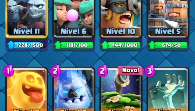 Conta Clash Royale - Lvl 34 - 4412 Trofeus - Cartas Upadas