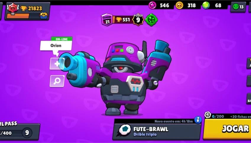 CONTA BRAWL STARS QUASE FULL, COM PASSE!