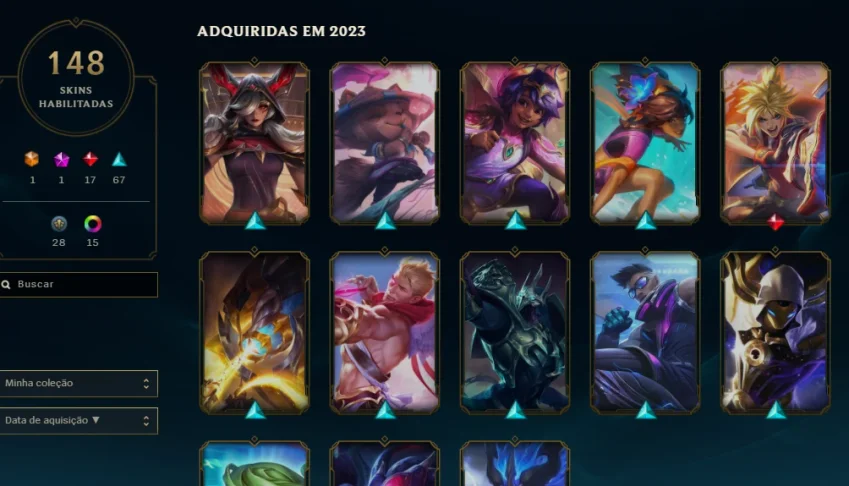 conta lol 148 skin diamante no tft
