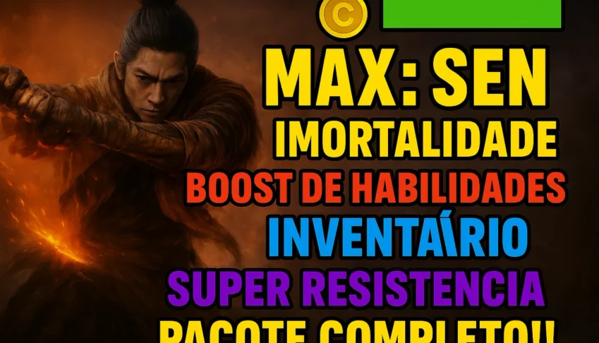 Sekiro - Cheat (PS4/PS5) Hp, xp, sen, consumíveis, etc!