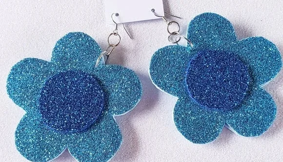 Brincos Flor Folia Eva