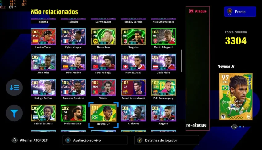 [Conta Meta Top]Messi 109+Mbappé+Gullit | Efootball Xbox/Pc