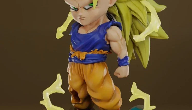 Goku SSJ3 chibi STL