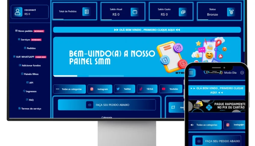 Pacote Painel SMM Completos 8 Modelos  2025 Premium