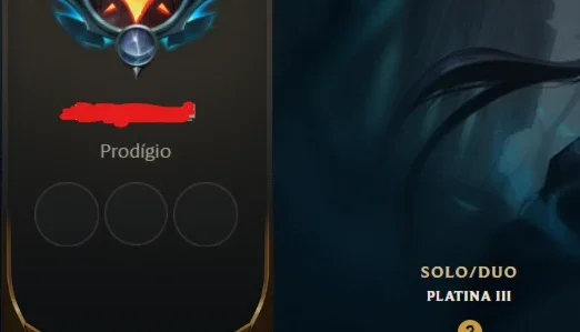 Conta Platina - League of Legends