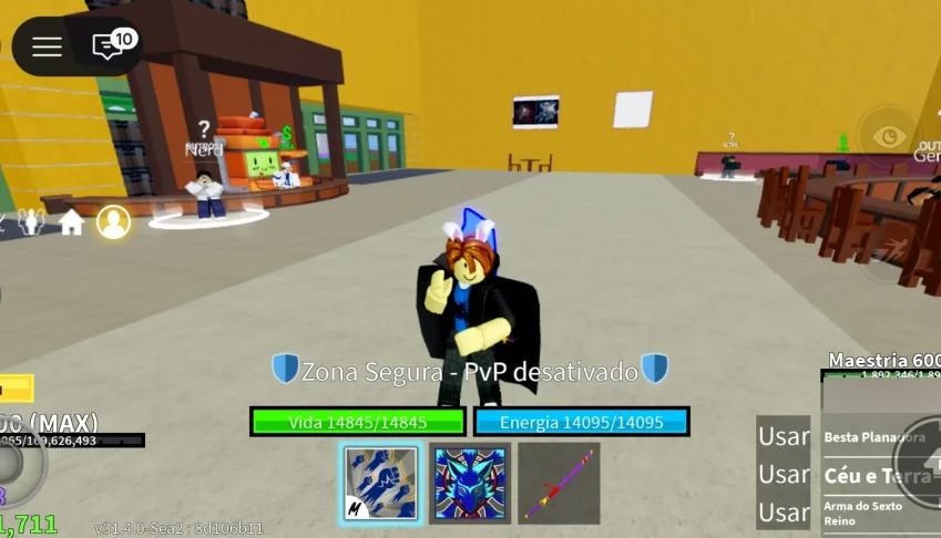 Conta Blox Fruits Com Kitsune Equipada + Level Max