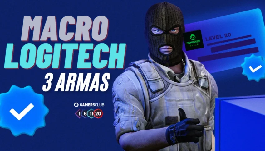 Macro Logitech CS2 PRO – 3 Armas | Gamers Club | G HUB