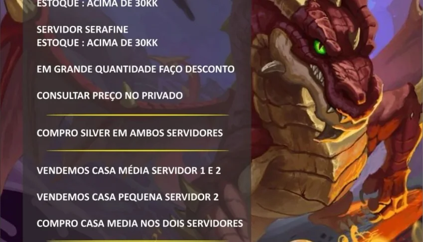 Silver Ravendawn Em Ambos Servidores Atendimento 24Hrs