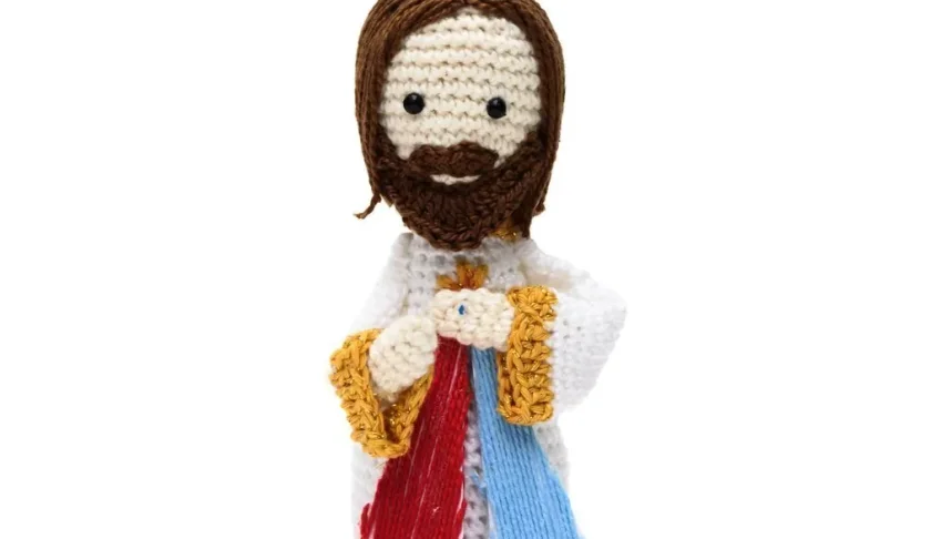 Jesus Misericordioso em Amigurumi