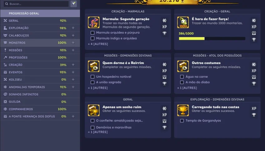 vendo conta de dofus