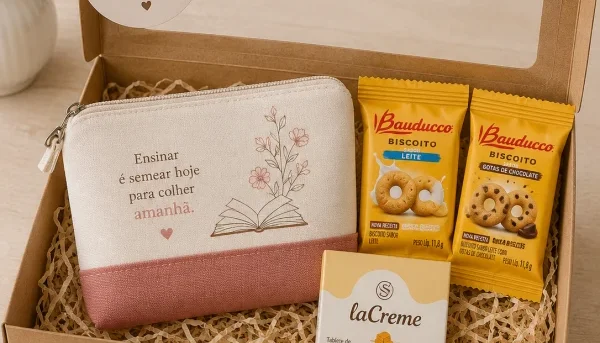 Kit Necessaire Flat Personalizadas - Dia dos Professores