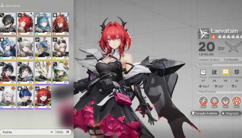 Conta Arknights: Endfield Com Laevatain E Ember (Iniciante L