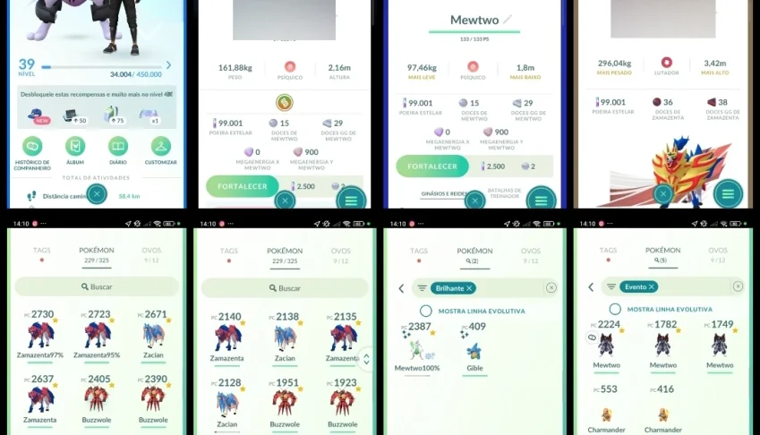 Nível 39! Mewtwo 100% Shiny (Shundo), Mewtwo Armadura, Q215