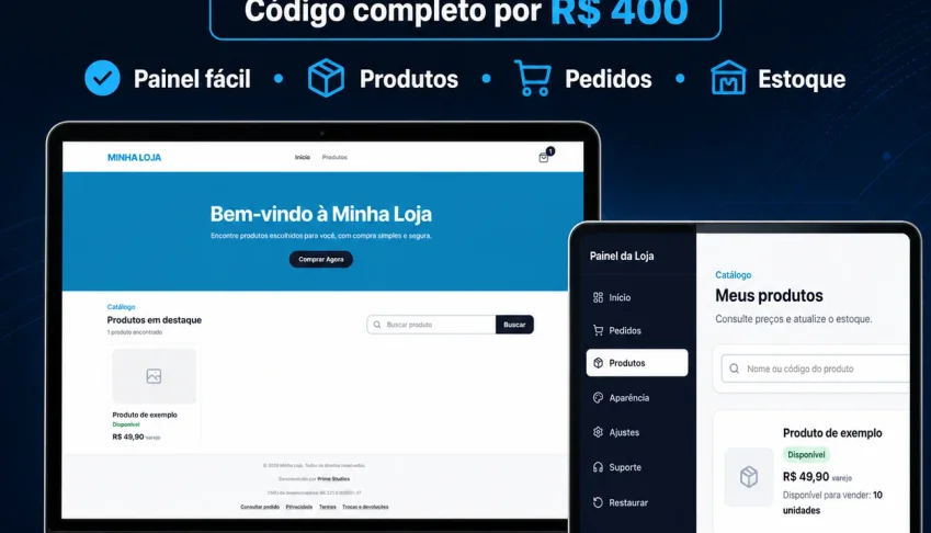 Loja Virtual Completa Para Varejo E Atacado