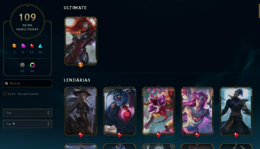 conta lol (bronze 109 skins), valorant (prata e 3 skins)