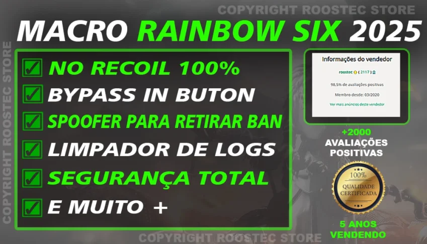 Macro Rainbow Six Siege - No Recoil - 2025