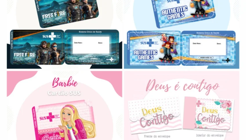 +100 Modelos Artes Cartão Sus Personalizado em Png, pdf + bô