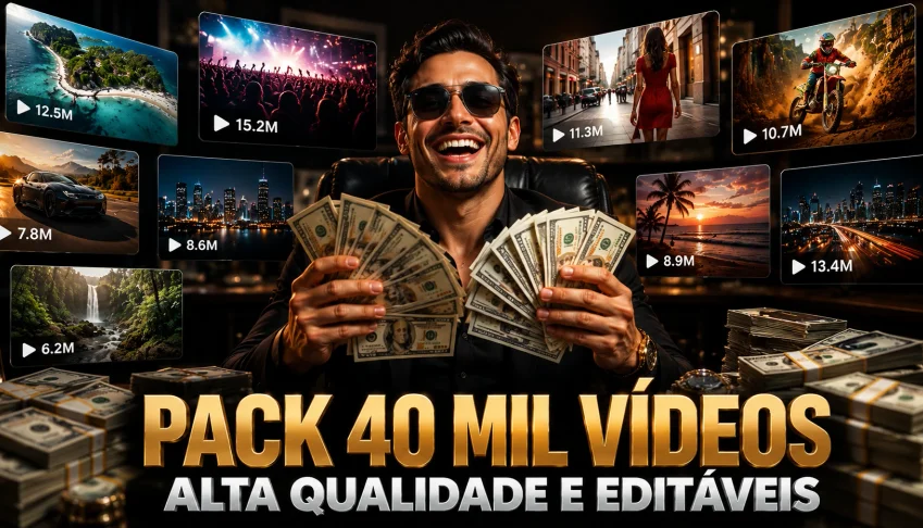 40 Mil Vídeos Prontos Para Monetizar 💎 Super Pack Viral