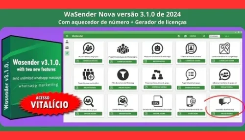 WA Sender Vitalício + Atualizações