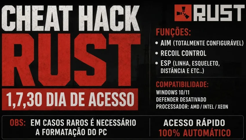 Rust - Cheat/Hack Private 1, 7 30 DIA