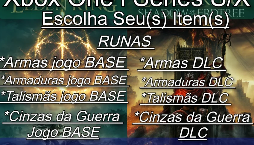 Elden Ring - PROMOÇÃO Runas /Armas /Sets /Talismãs/Cinzas G.