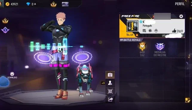 Conta Free Fire | Emotes + Roupas | Acesso Total