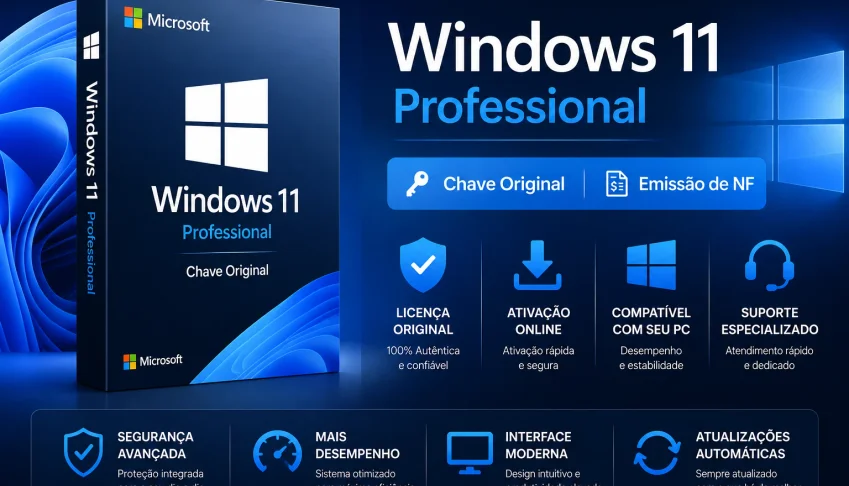 windows 11 Professional – Chave Original | Emissão de NF