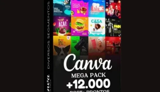 Canva - 12 mil artes editáveis + bônus 🔥