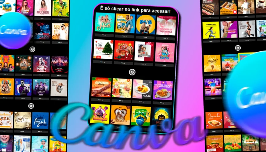 Pack Plataforma Canva para visualizar e baixar +50 mil artes