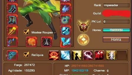 Vendo conta do ASA DE CRISTAL II VIP7 com 3kk de CRYSTAL