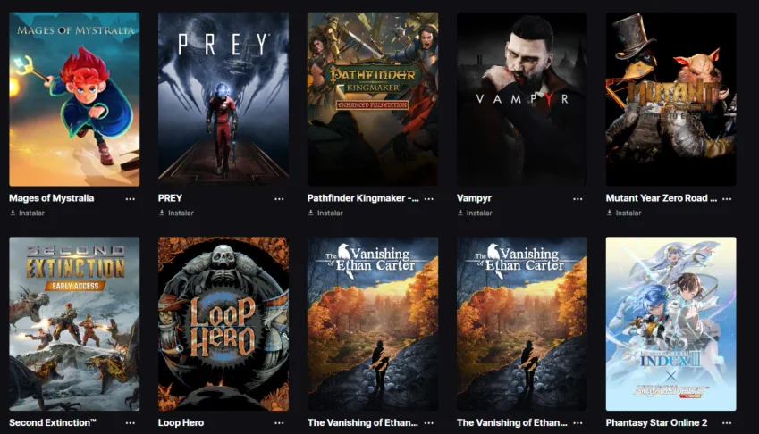 Venda de Conta Epic Games Com 293 Jogos & fortinite