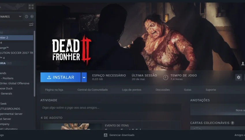 Conta Steam The Sims 4, Pro Evolution Soccer, Dead Frontier2