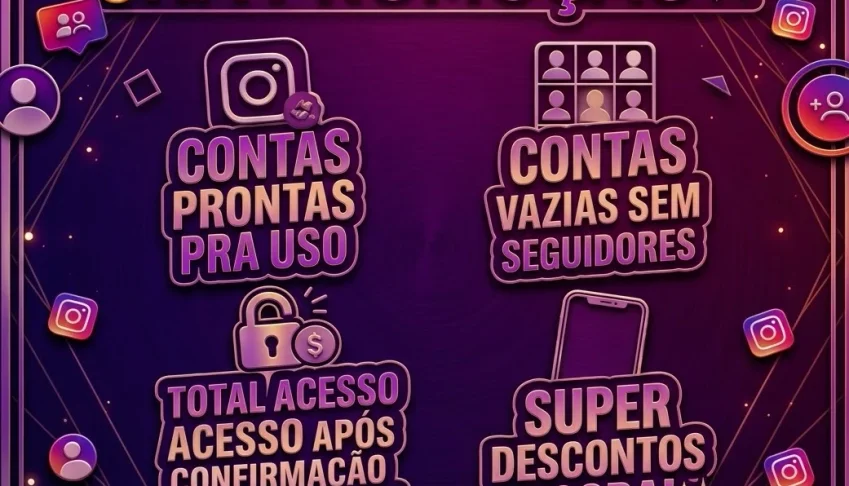 Contas de Instagram na Promoção | Vazias e Prontas pra Uso