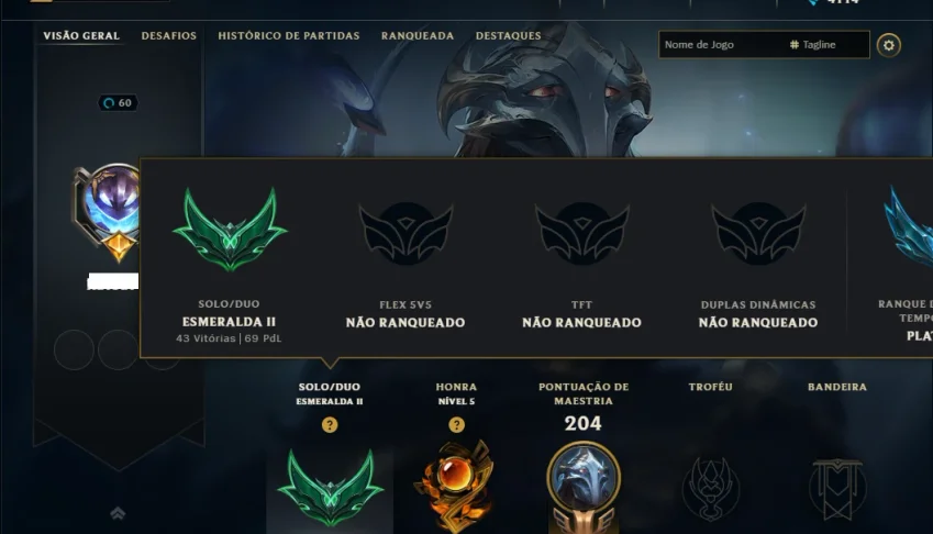 Esmeralda 2 com 100 Champs e 18 Skins