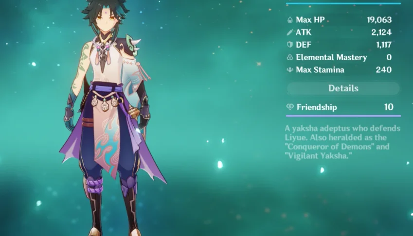 Conta Genshin Impact Ar 56 Main Xiao