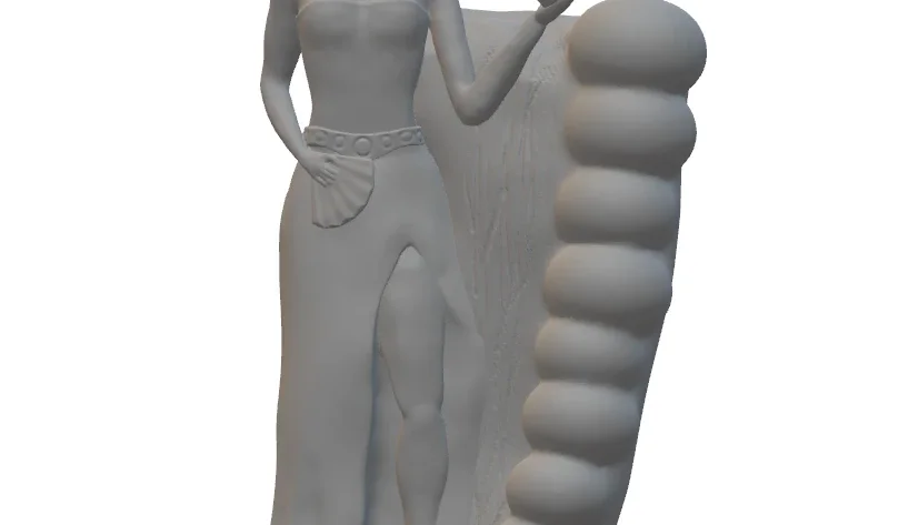 Arquivo STL para Impressão 3D - Orixá Oxum (Em Pé)