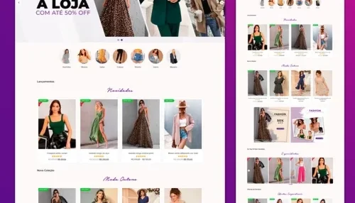Template Loja Virtual Fina Estampa -  Elementor Pro