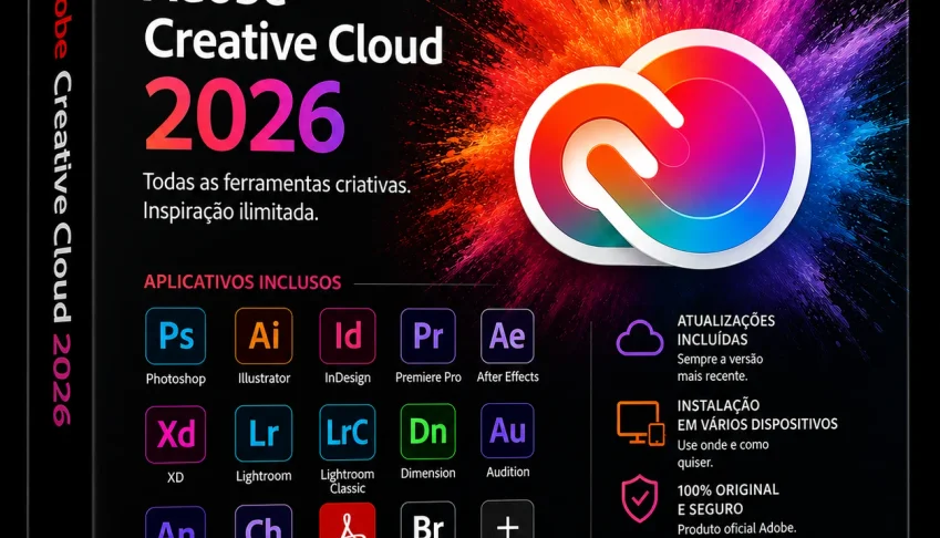 Adobe Creative Cloud 2026 30 Dias Garantia - 1 Ano Original