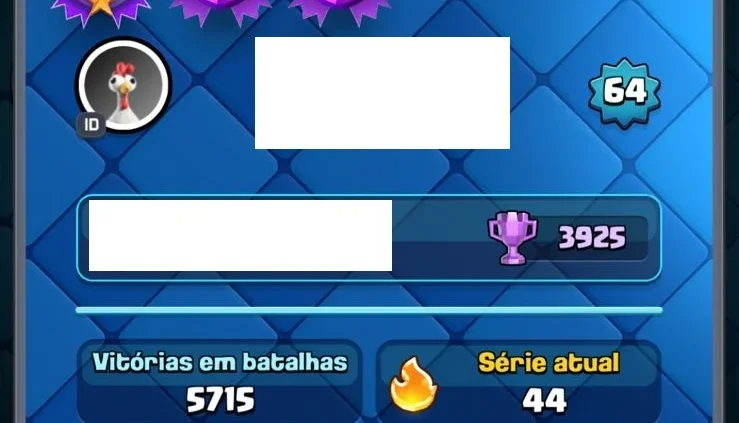 Conta Rara Clash Royale – 10 Anos | 12K Troféus