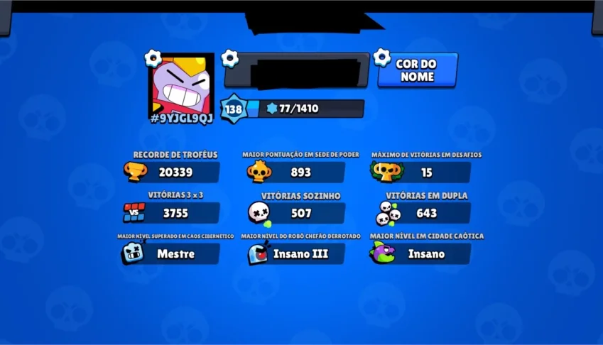 Conta - brawl stars quase full