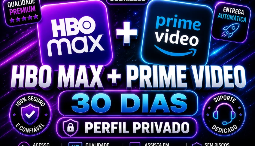 Hbo Max + Prime Video - 30 Dias Entrega Automatica!!!