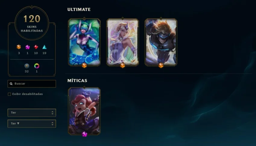 Vendo Conta do League of legends 136 heróis/ 120 skins