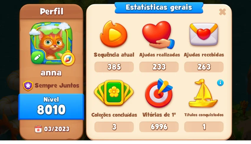 Gardenscaps conta muito boa Level 8010