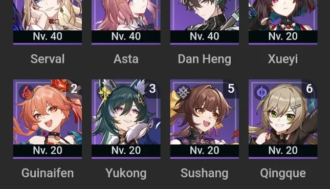 Contas Genshin Impact E Honkai Star Rail (Conjunto)