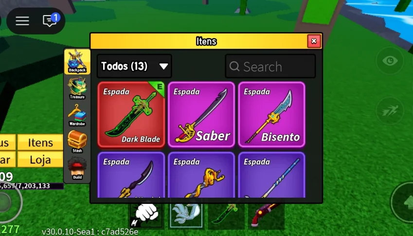 Conta Blox Fruit