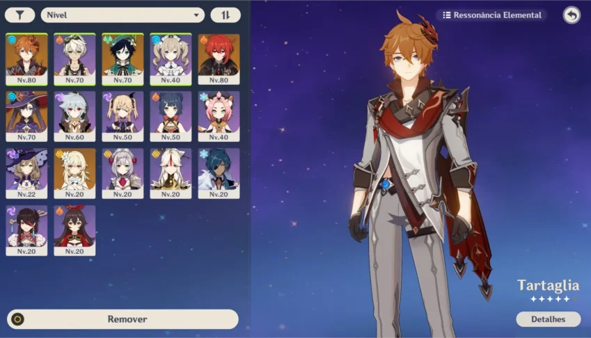 CONTA GENSHIN,5 LENDARIOS ,AR 47, 1 ARMA LENDARIA