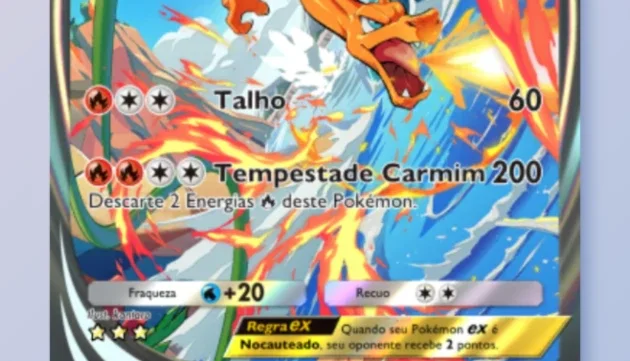 Conta pokemon tcg pocket com coroa e full art
